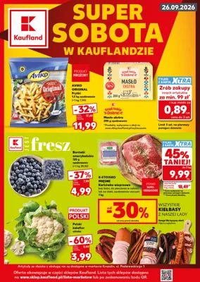 Kaufland gazetka - od 25/09/2026 do 26/09/2026